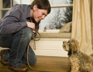julie-with-dog